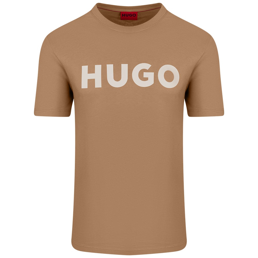 Hugo Μπεζ T-shirt Dulivio C Neck - 50467556