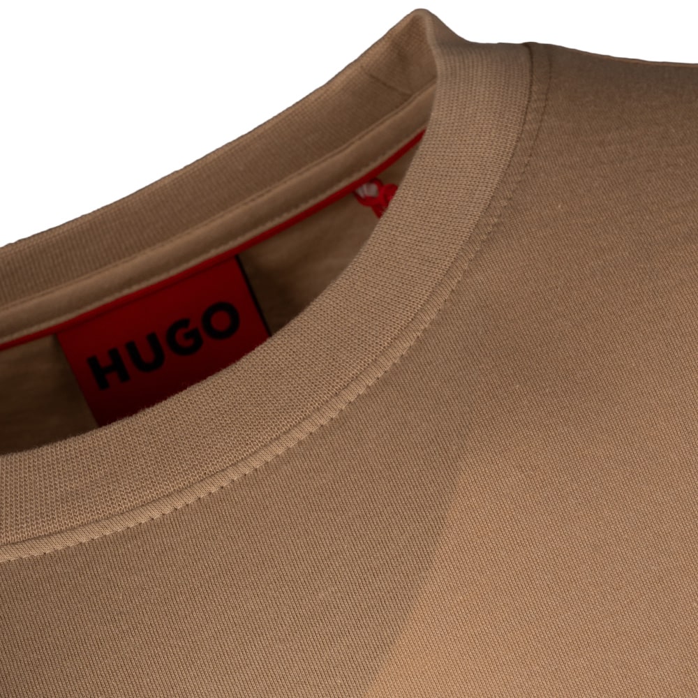 Hugo Μπεζ T-shirt Dulivio C Neck - 50467556