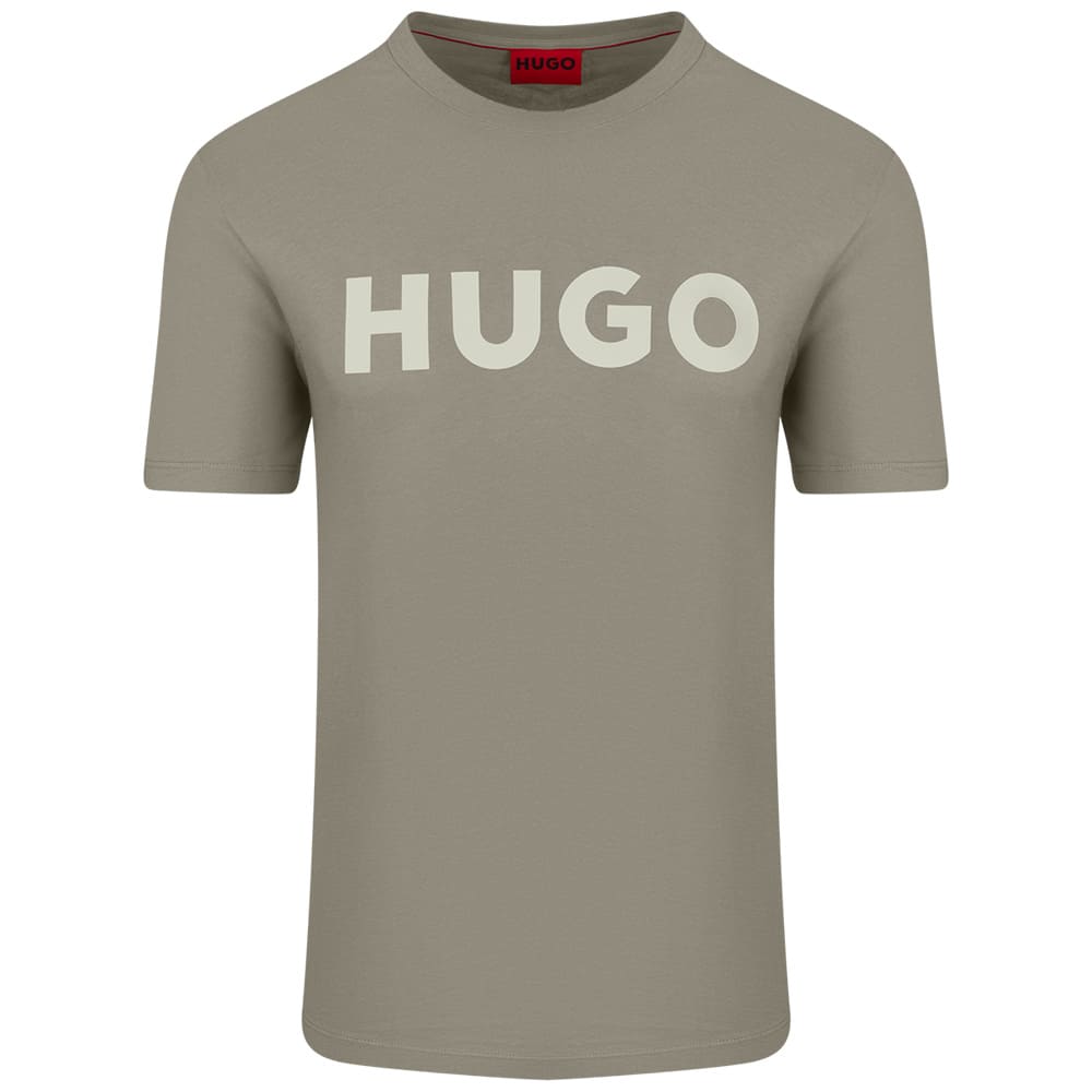 Hugo Χακί T-shirt Dulivio C Neck - 50467556