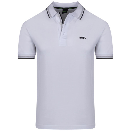 Boss Λευκό Κοντομάνικο polo Paddy - 50469055