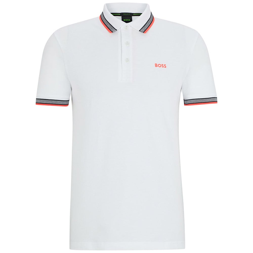 Boss Λευκό Κοντομάνικο polo Paddy - 50469055
