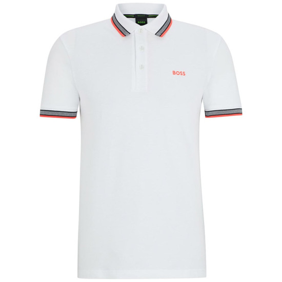 Boss Λευκό Κοντομάνικο polo Paddy - 50469055