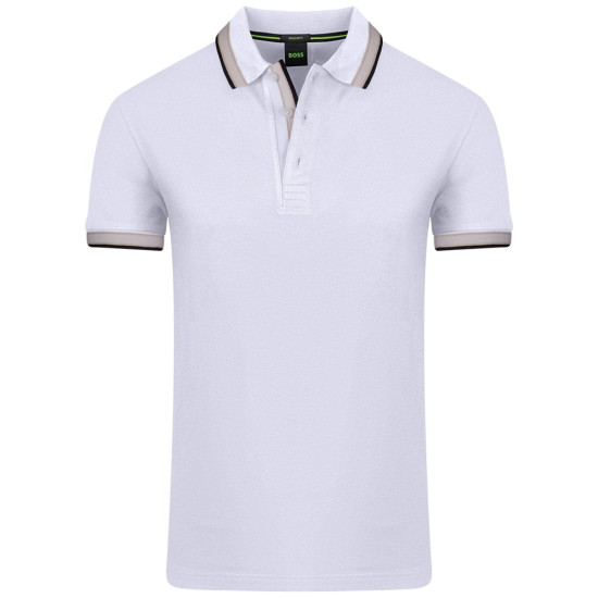 Boss Λευκό Κοντομάνικο polo Paddy - 50469055