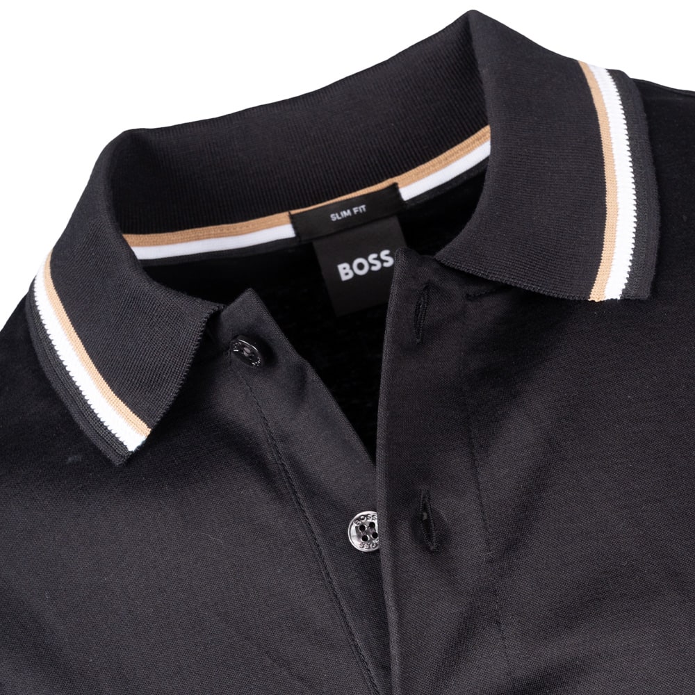 Boss Μαύρο Κοντομάνικο polo - 50469360