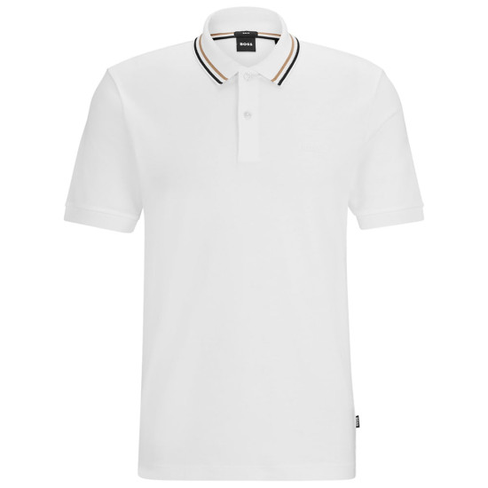Boss Λευκό Κοντομάνικο polo - 50469360