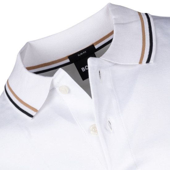 Boss Λευκό Κοντομάνικο polo - 50469360