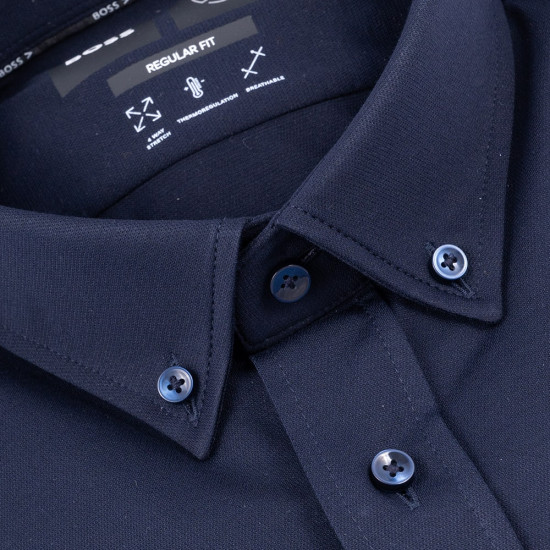 Boss Μπλε Πουκάμισο Button Down - 50469378