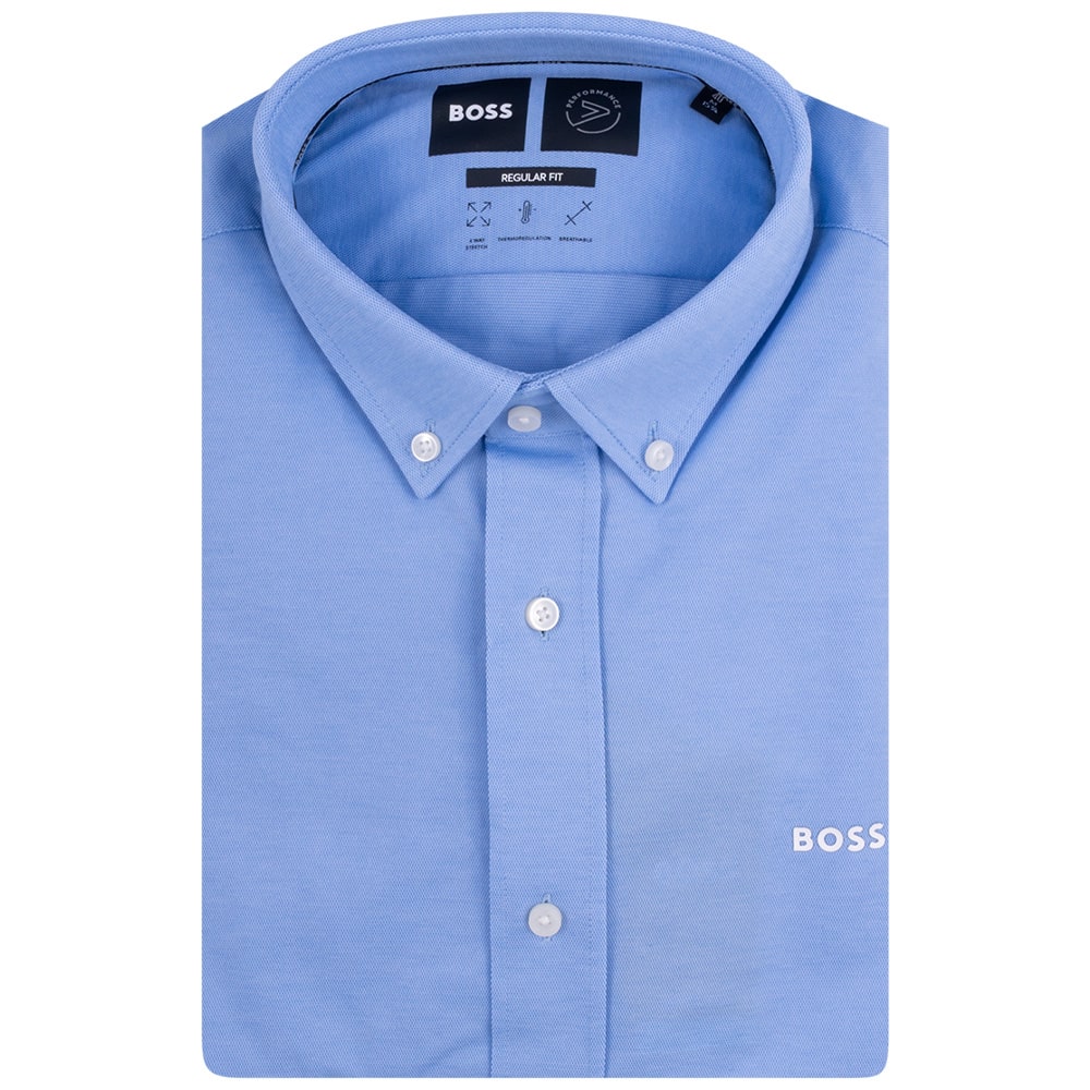 Boss Σιέλ Πουκάμισο Button Down - 50469378
