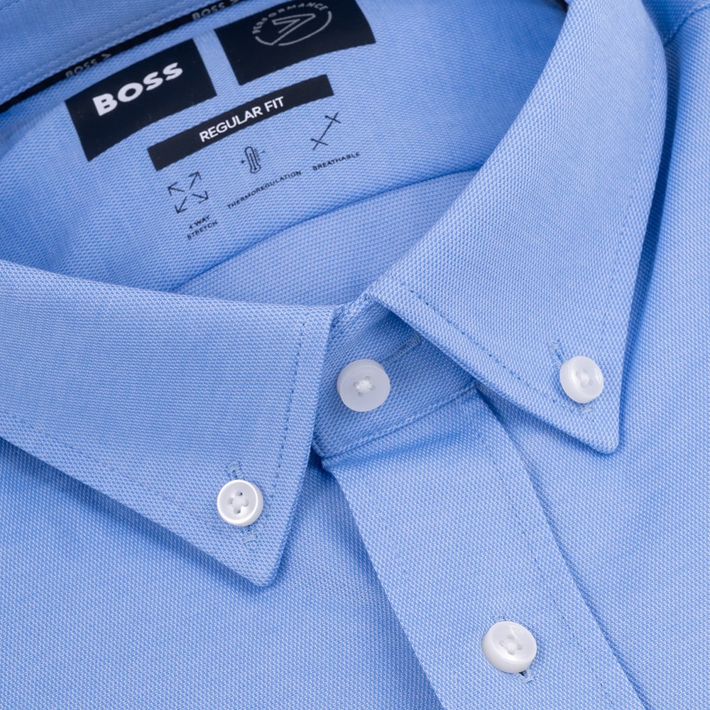 Boss Σιέλ Πουκάμισο Button Down - 50469378