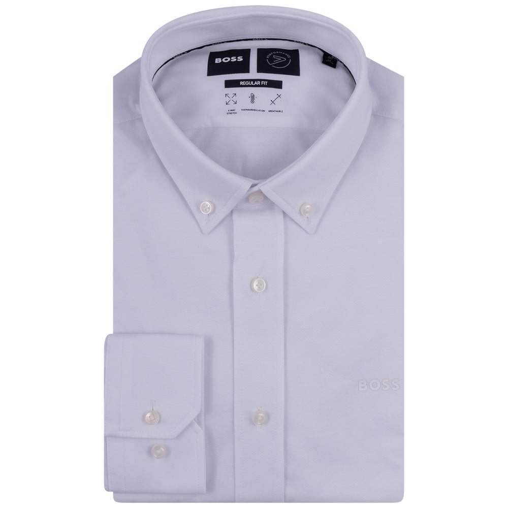 Boss Λευκό Πουκάμισο Button Down - 50469378