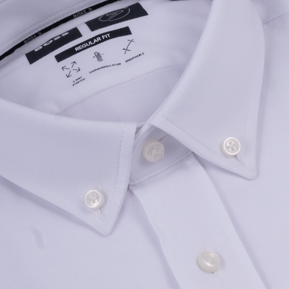 Boss Λευκό Πουκάμισο Button Down - 50469378