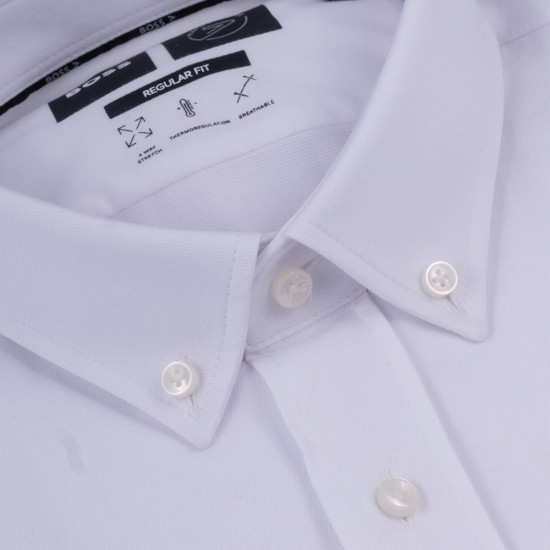 Boss Λευκό Πουκάμισο Button Down - 50469378