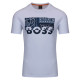 Boss T-shirt Round Neck 100% Cotton 50469663 Λευκό