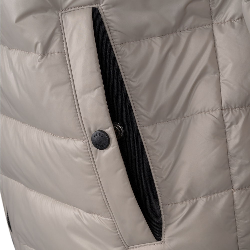 Boss Μπεζ Μπουφάν τύπου Puffer - 50470898 