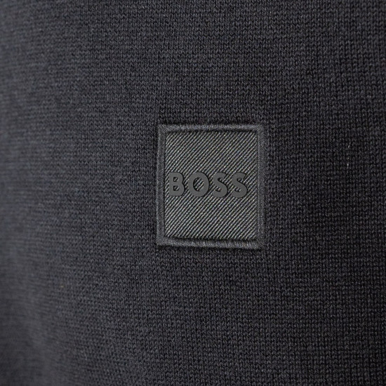 Boss Μαύρο Πουλόβερ C Neck - 50471343