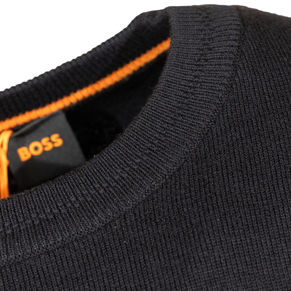 Boss Μαύρο Πουλόβερ C Neck - 50471343
