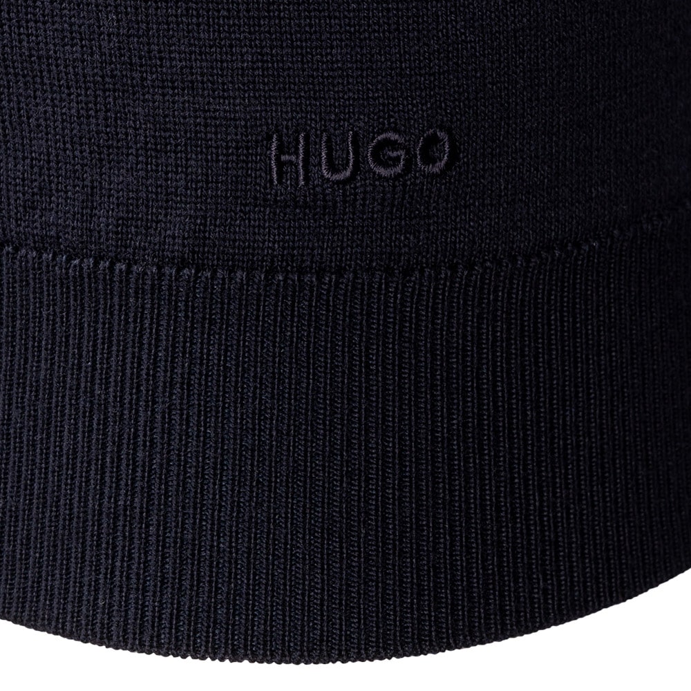 Hugo Μπλε Πουλόβερ 100% Wool - 50474173