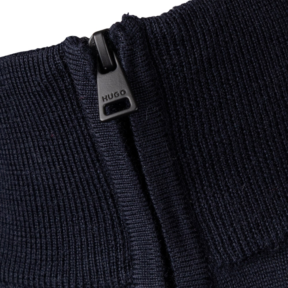 Hugo Μπλε Half Zip 100% Wool - 50474175