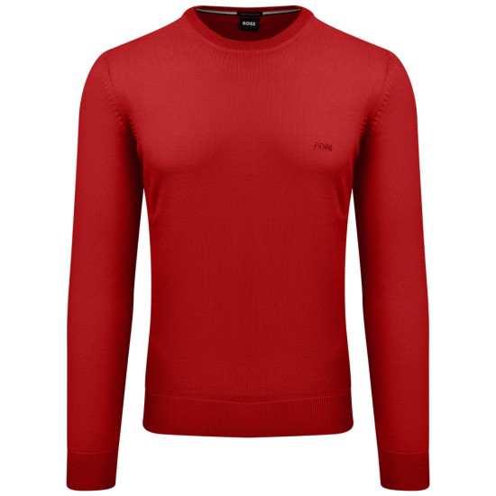 Boss Κόκκινο Πουλόβερ C Neck 100% Wool - 50476364