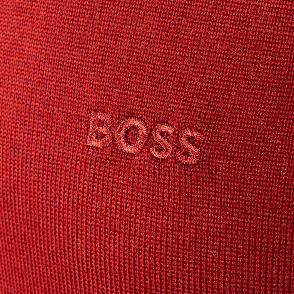 Boss Κόκκινο Πουλόβερ C Neck 100% Wool - 50476364