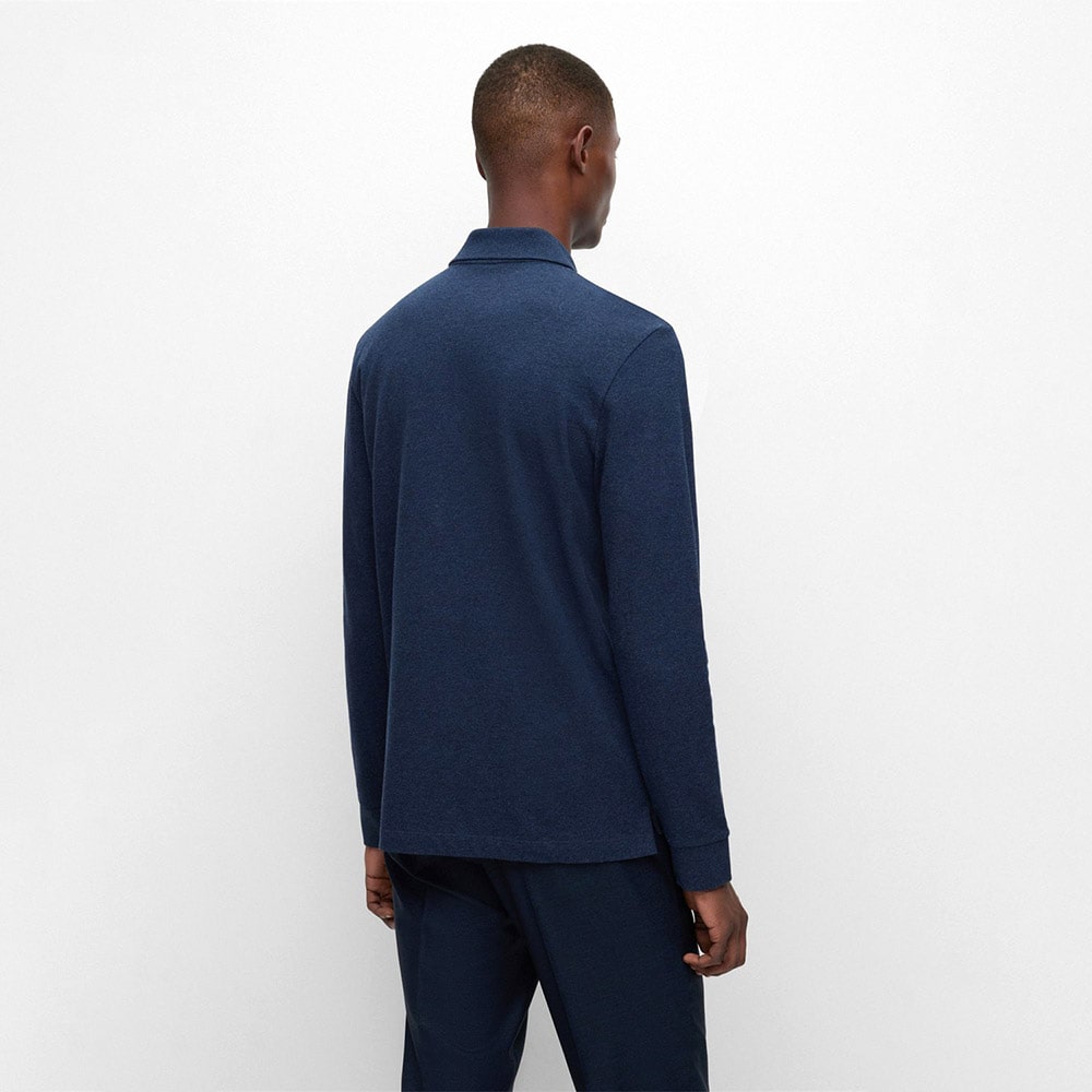 Boss Μπλε Μακρυμάνικο polo - 50477302