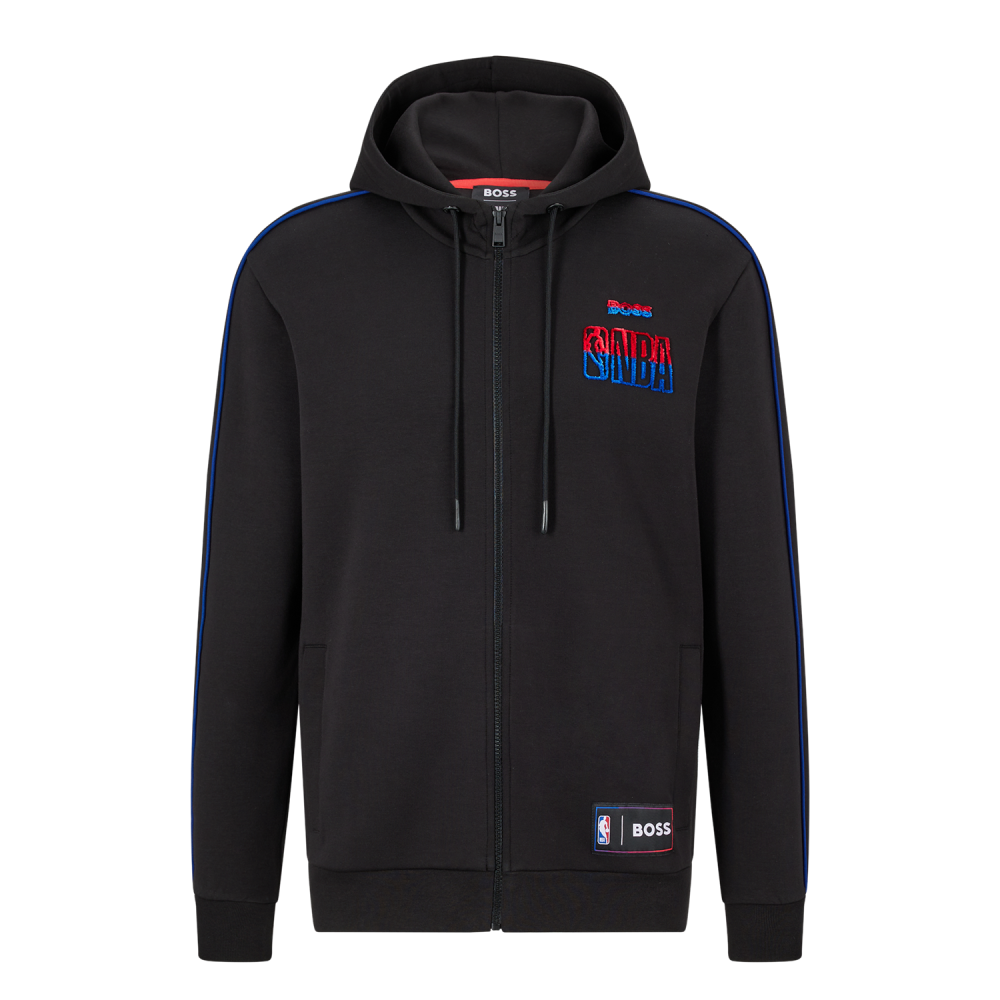 Boss Μαύρη Ζακέτα Hoodie - 50477412