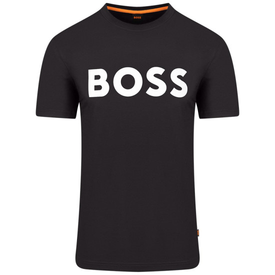 Boss Μαύρο T-shirt Thinking C Neck - 50481923