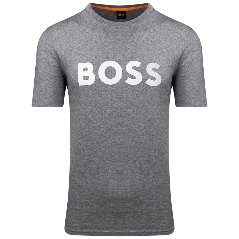 Boss Γκρι T-shirt C Neck - 50481923