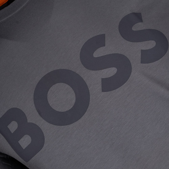 Boss Γκρι T-shirt Thinking C Neck - 50481923