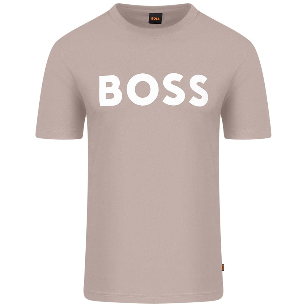 Boss Μπεζ T-shirt Thinking C Neck - 50481923