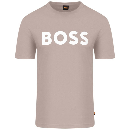 Boss Μπεζ T-shirt Thinking C Neck - 50481923