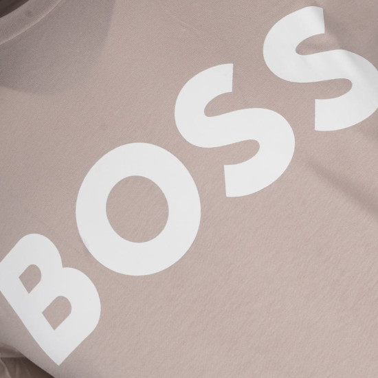 Boss Μπεζ T-shirt Thinking C Neck - 50481923