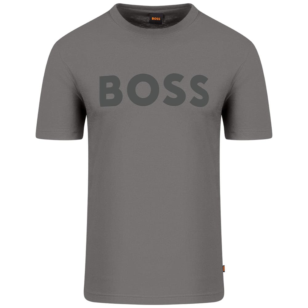 Boss Γκρι T-shirt Thinking C Neck - 50481923