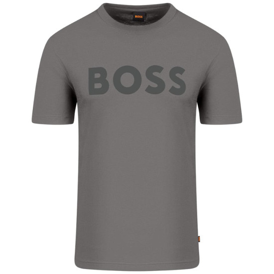 Boss Γκρι T-shirt Thinking C Neck - 50481923