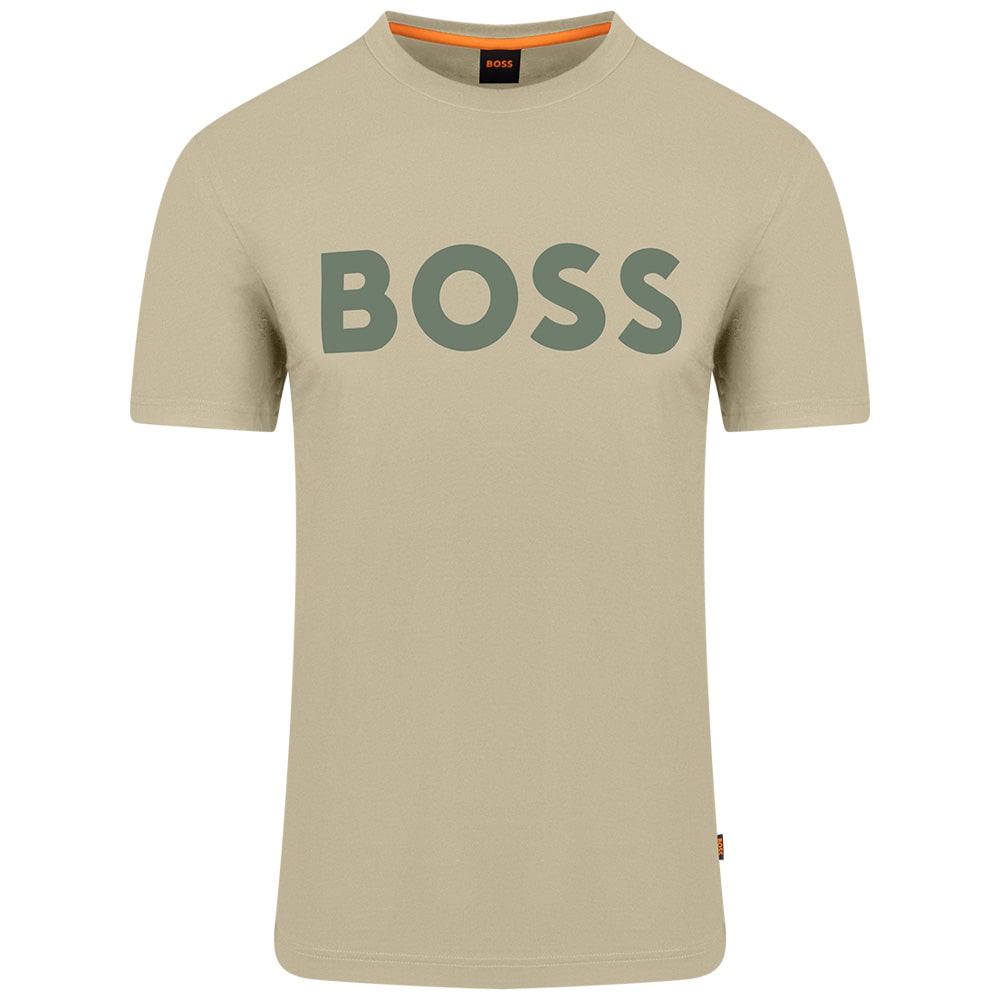 Boss Χακί T-shirt Thinking C Neck - 50481923