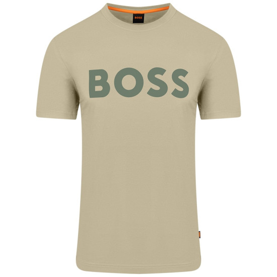 Boss Χακί T-shirt Thinking C Neck - 50481923