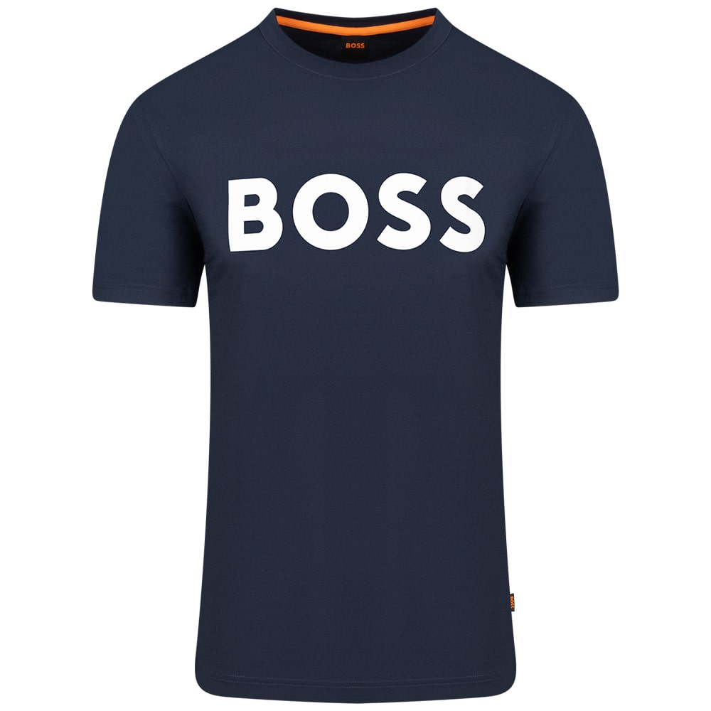 Boss Μπλε Σκούρο T-shirt Thinking C Neck - 50481923