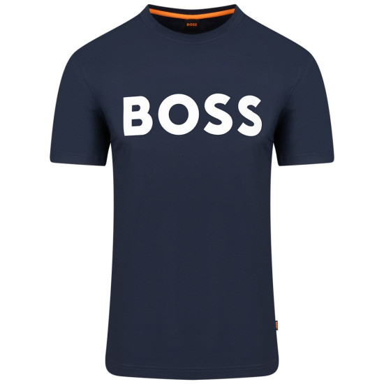 Boss Μπλε Σκούρο T-shirt Thinking C Neck - 50481923