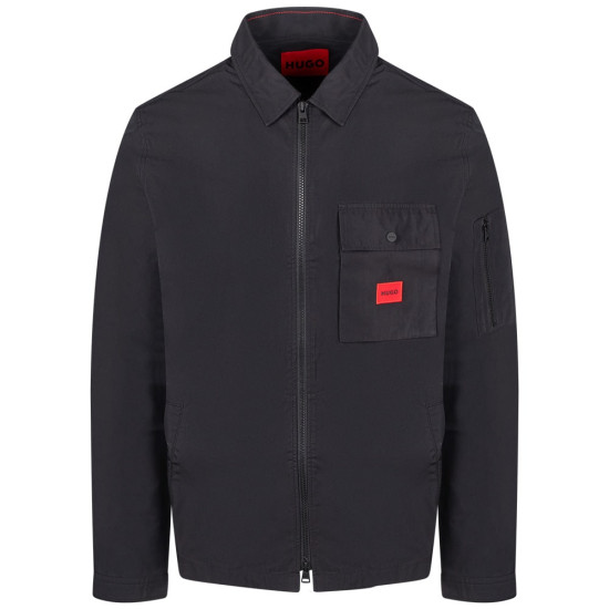 Hugo Μαύρο Πουκάμισο Overshirt - 50482701