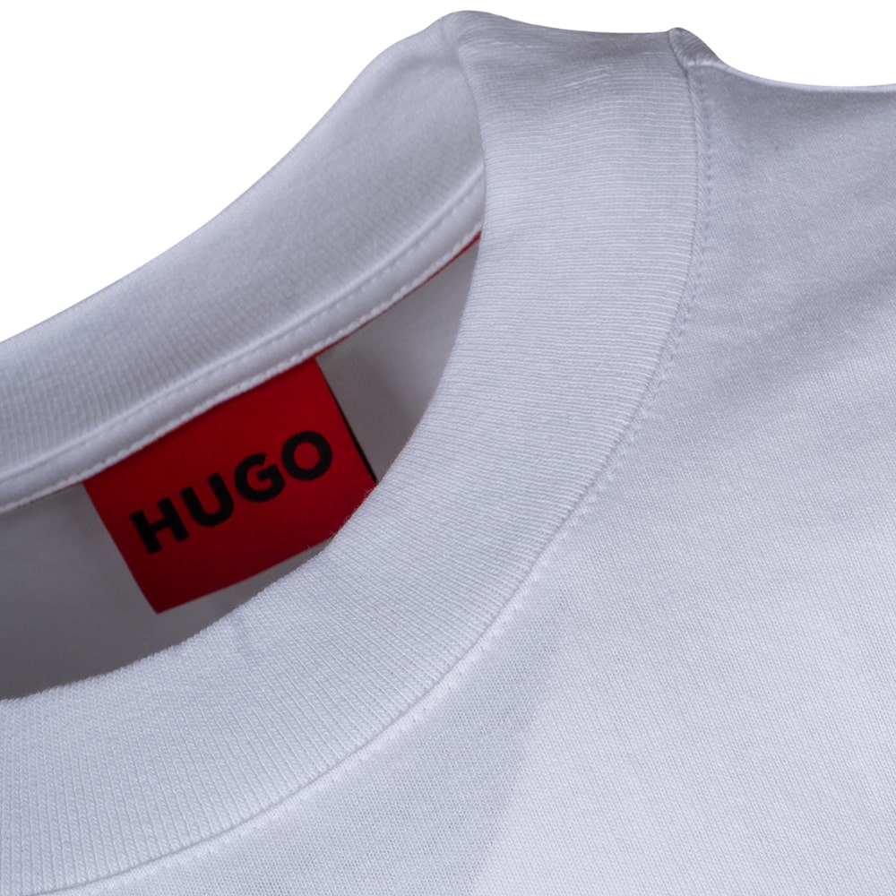 Hugo Λευκό T-shirt C Neck Dapolino - 50488330