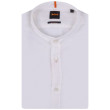 Boss Λευκό Πουκάμισο Mao 100% Linen - 50489339