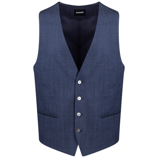 Boss Γιλέκο 50489362 H-Huge-Vest-MM-224 Μπλε
