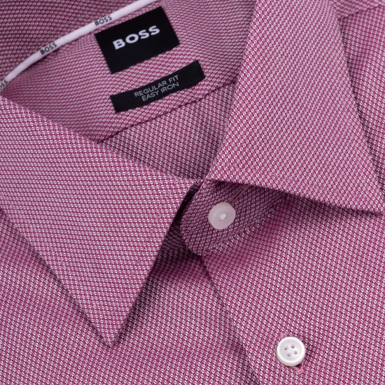 Boss Κόκκινο Πουκάμισο Με Μικροσχέδιο - 50489830