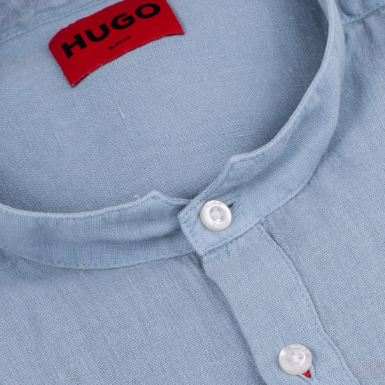 Hugo Γαλάζιο Πουκάμισο Elvory 100% Λινό - 50490740