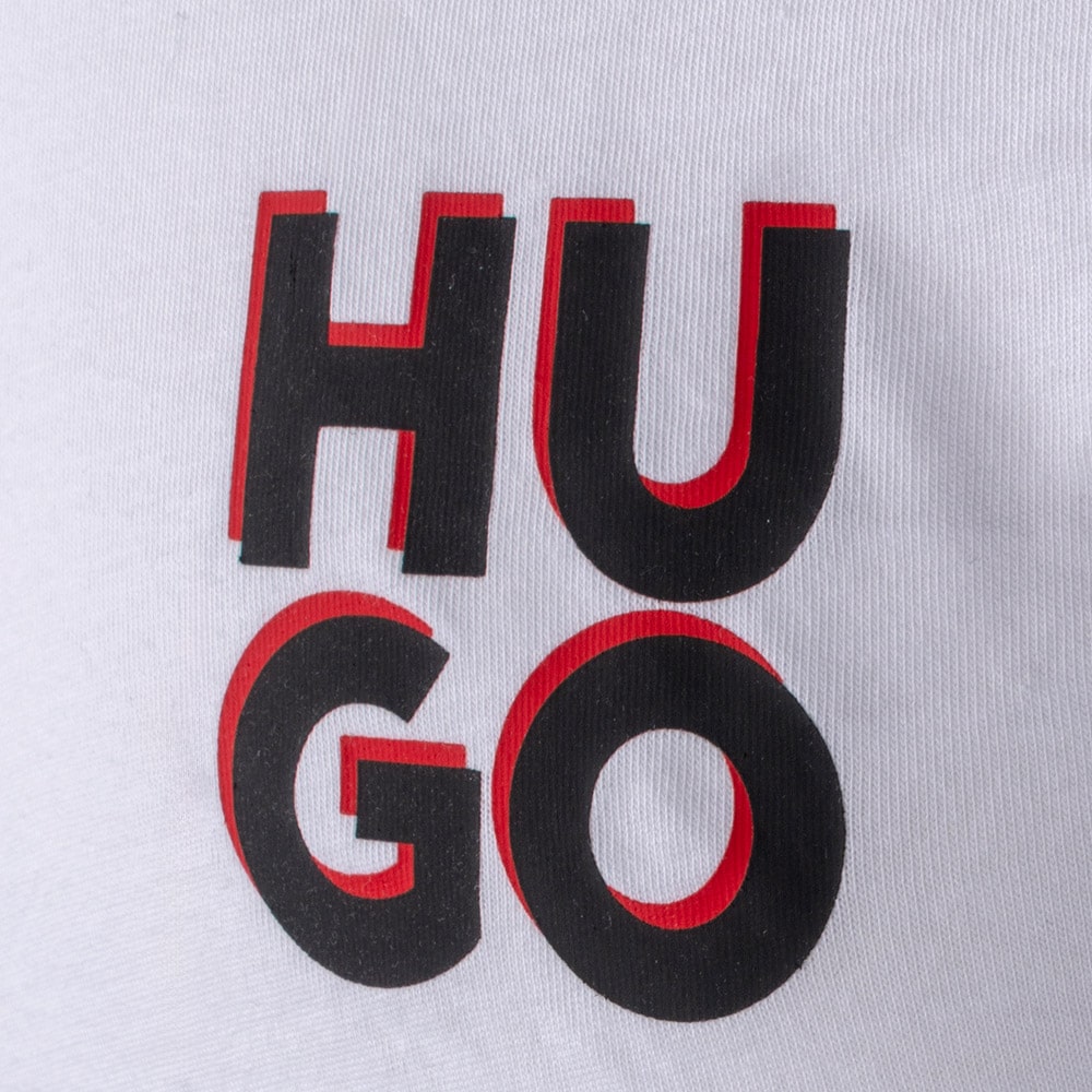Hugo Λευκό T-Shirt Dimento C Neck - 50492550