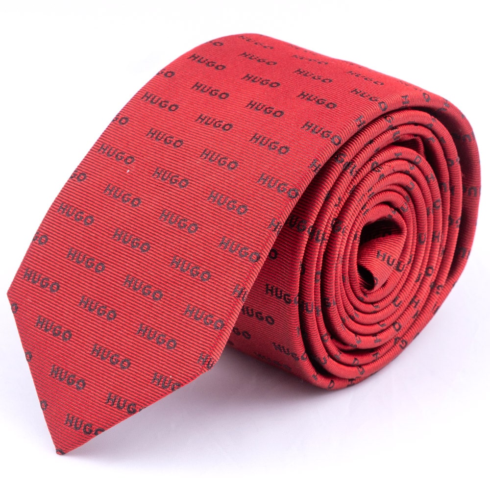 Hugo Κόκκινη Γραβάτα 6 cm 100% Silk - 50494277