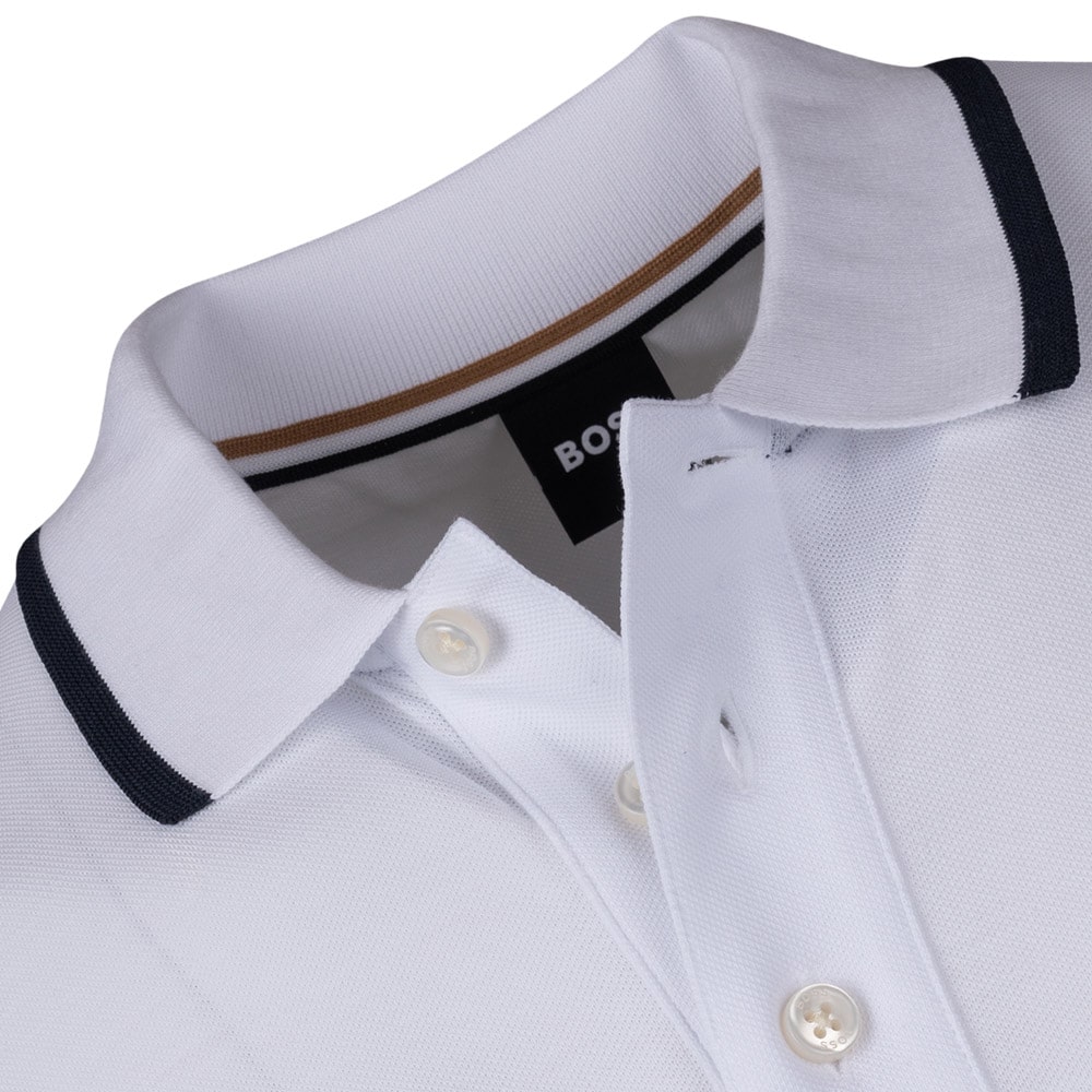 Boss Λευκό Κοντομάνικο polo Parlay - 50494697