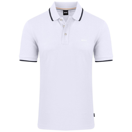 Boss Λευκό Κοντομάνικο polo Parlay - 50494697