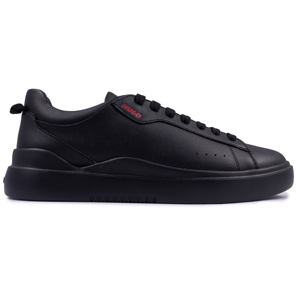 Hugo Μαύρα Sneakers Blake Tenn 100% Leather - 50499261