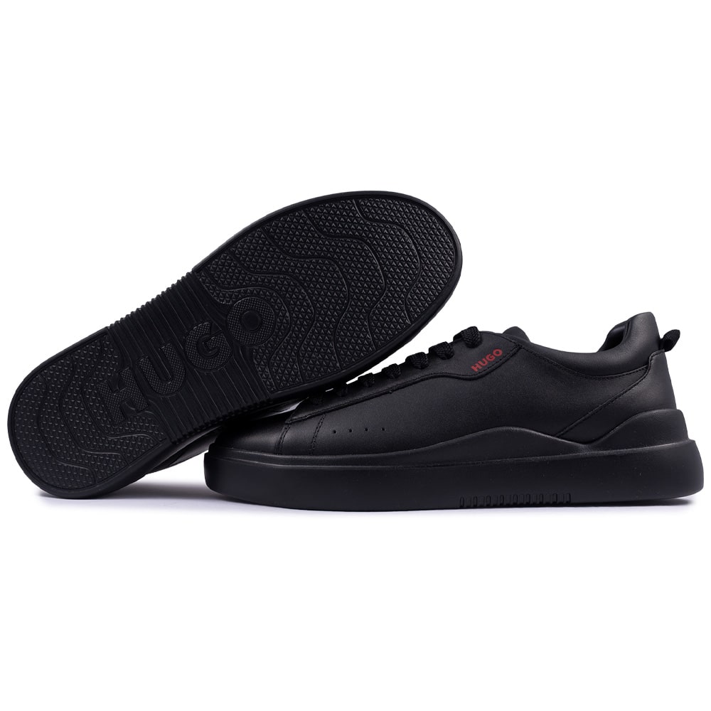 Hugo Μαύρα Sneakers Blake Tenn 100% Leather - 50499261
